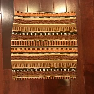 Forever 21 Tribal Stripe Print Stretchy Mini Skirt